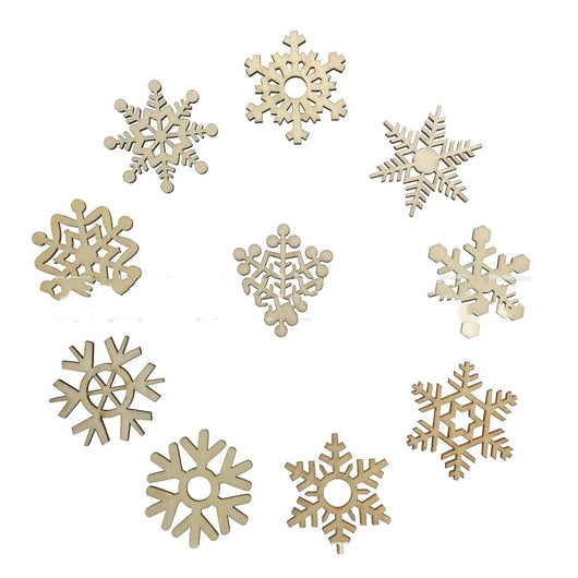 Virutas de Madera Decorativas Copo de Nieve Calado - Image 4