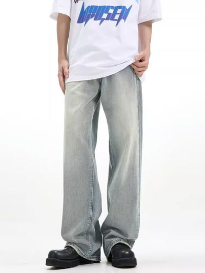 Pantalón Retro Holgado Casual Azul - Image 11