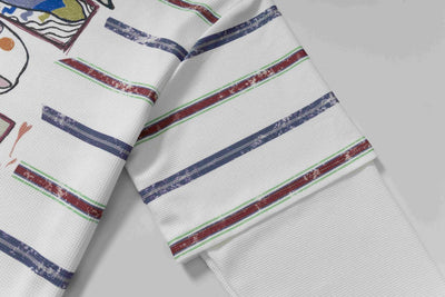 Sudadera Estampada a Rayas Falsa Dos Piezas - Look Trendy para Parejas, Hombres y Mujeres - Image 18