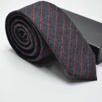 Corbata de Lana Imitación a Cuadros y Rayas para Bodas - Image 5