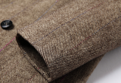 Abrigo de Cachemira Reversible para Hombre - Lana Doble Faz - Image 14