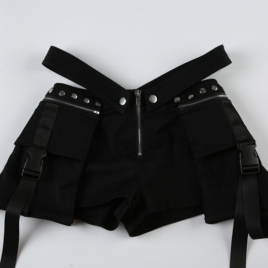 Shorts Casuales para Mujer con Diseño de Costura V y Cintura Ajustable - Estilo Hot Girl - Image 34