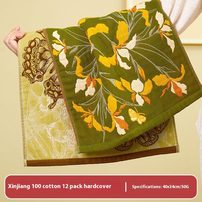 Toalla de Mano Colgante de Algodón Suave Estampada - Image 6