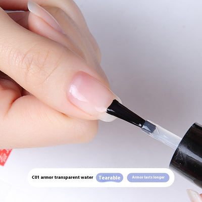 Esmalte de Uñas Transparente Impermeabilizable con Aceite Nutritivo - Image 9