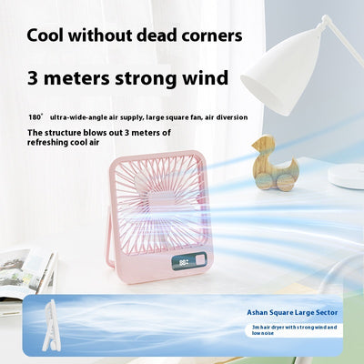 Ventilador de Escritorio Portátil Recargable USB Ultrasilencioso