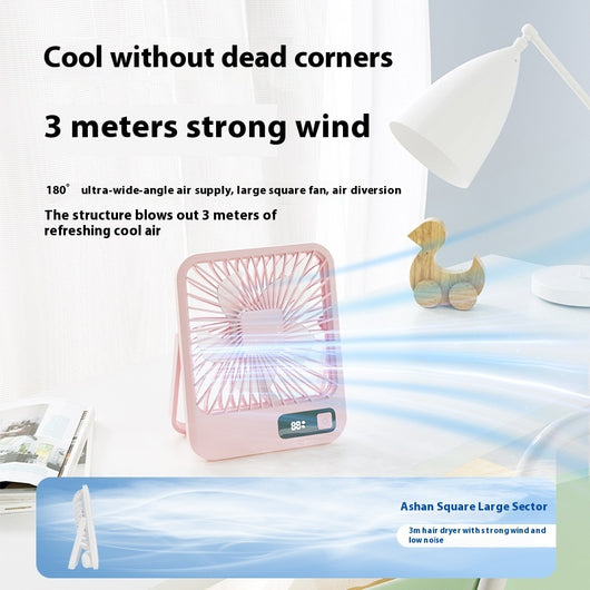 Ventilador de Escritorio Portátil Recargable USB Ultrasilencioso