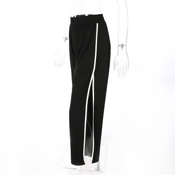 Pantalones Anchos con Rayas Laterales - Image 7