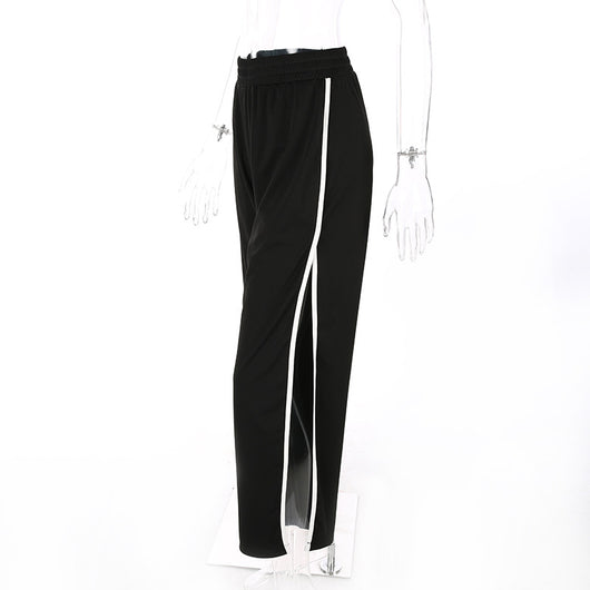 Pantalones Anchos con Rayas Laterales - Image 7
