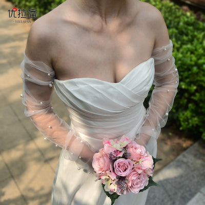 Guantes de Perla para Novia Inspiración Japonesa y Coreana - Image 11