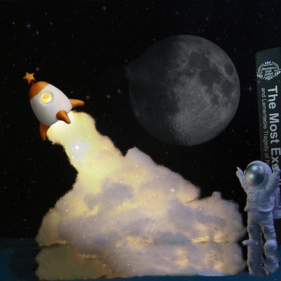 Lámpara LED Astronauta Cohete - Luz Nocturna Decorativa para Escritorio - Image 13