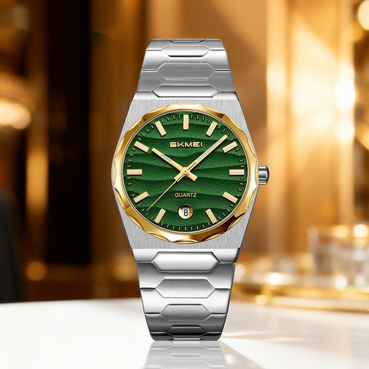 Reloj para Hombre con Banda de Acero y Función Calendario - Image 2