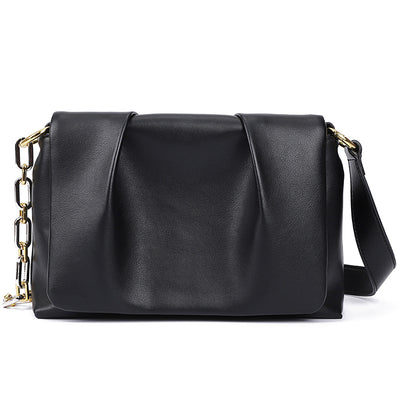 Bolso Bandolera de Cuero Acolchado Nube con Pliegues Versátil - Image 9