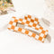 Orange Plaid Throw 1 Piece