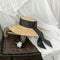Sombrero de Paja Trenzado Angular con Protección Solar
