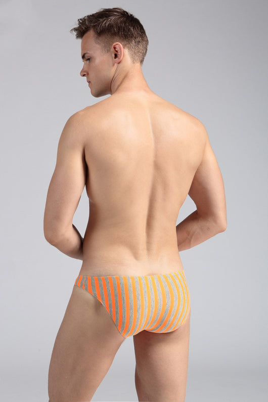 Calzoncillos Tipo Boxer Cintura Baja Convexos de Algodón y Licra con Franjas - Image 4