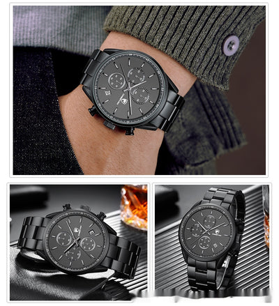 Reloj de Cuarzo Multifuncional Impermeable para Hombre - Estilo Ejecutivo - Image 16