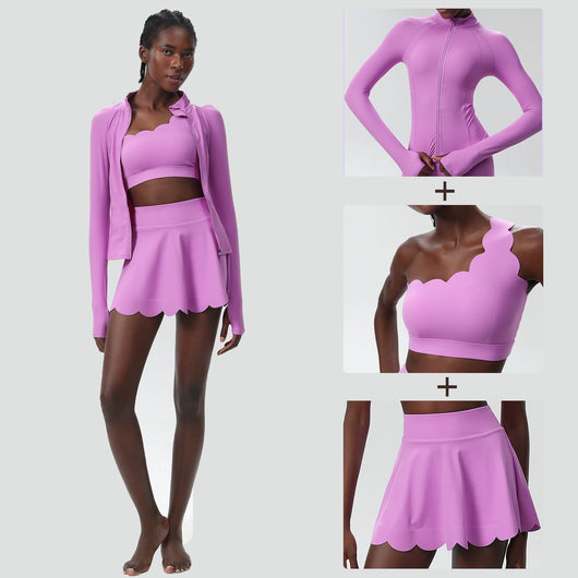 Conjunto Deportivo de Yoga Mujer 3 Piezas Secado Rápido - Image 9
