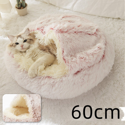 Cama 2 en 1 para Perros y Gatos - Cama Cálida de Felpa Suave Tipo Casa - Image 56