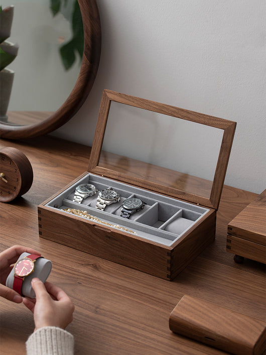Caja Exhibidora de Madera Maciza para Relojes - Image 6
