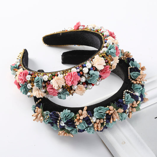 Diadema Floral Nupcial - Accesorios de Boda Europeos y Americanos - Image 12