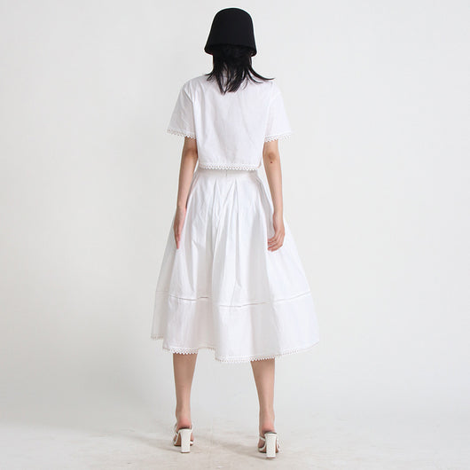 Conjunto Retro Dos Piezas Blusa Corta para Mujer - Image 4