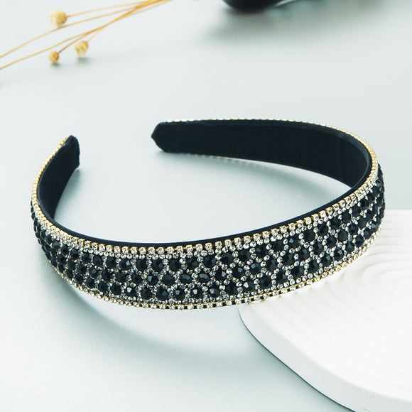 Diadema Deportiva Diamantes Coloridos Antideslizante para Mujer