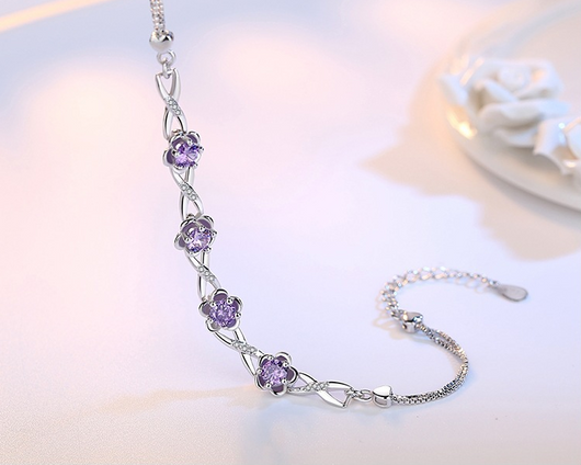 Pulsera de Plata con Flor de Durazno - Image 7