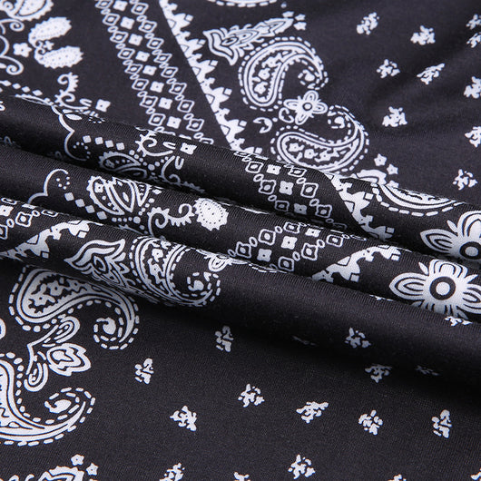 Falda Cintura Alta Estampado Flores de Anacardo con Diseño Asimétrico y Detalle Hueco Ajustable - Image 19