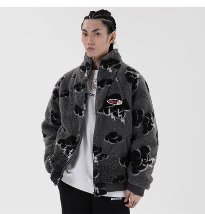 Abrigo de Invierno MADE EXTREME Retro Oversize con Forro de Borrego para Hombre - Image 8