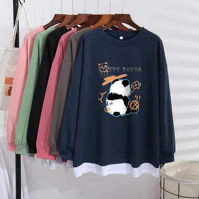 Suéter Mujer Elegante Efecto Capas Talla Grande Ajuste Holgado - Image 3