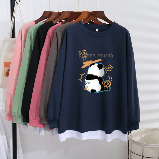 Suéter Mujer Elegante Efecto Capas Talla Grande Ajuste Holgado - Image 3