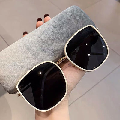 Gafas de Sol Circulares Metal Negro Estilo Trendy - Image 7