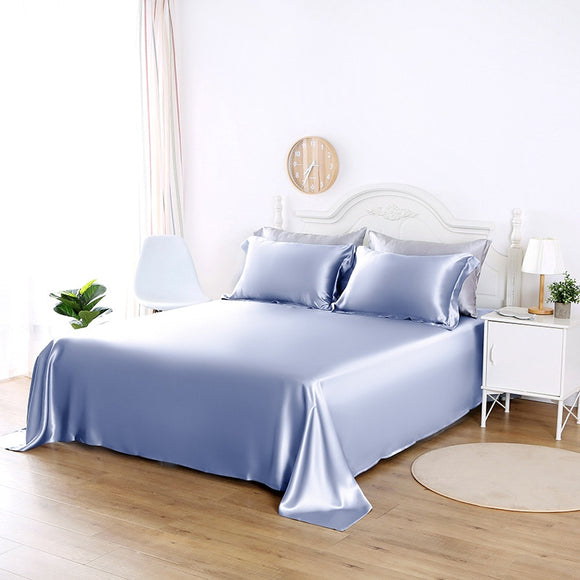 Sábanas de Seda 100% Pura - Diseño Minimalista Moderno para Verano