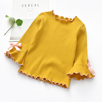 Blusa de Manga Larga con Encaje y Moño - Image 5