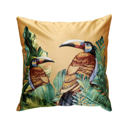Funda de Cojín con Estampado de Pájaros de Selva Tropical y Hojas Verdes Moderno - Image 17
