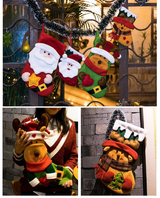 Medias Navideñas Decorativas - Juego de Tamaños Grande, Mediano y Pequeño - Image 52