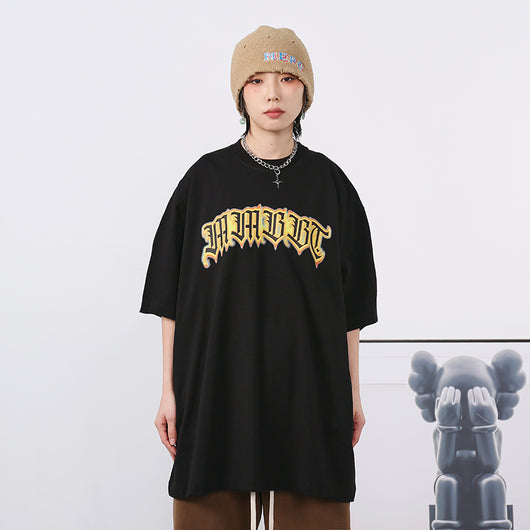 Camiseta Retro de Algodón Estampada para Mujer - Estilo Americano Clásico - Image 23