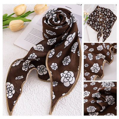 Pañuelo Versátil de Poliéster con Estampado Vintage - Image 13
