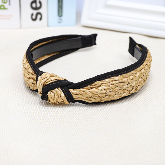 Diadema Tejida a Mano de Rafia Ancha - Accesorios para Cabello Literarios - Image 12