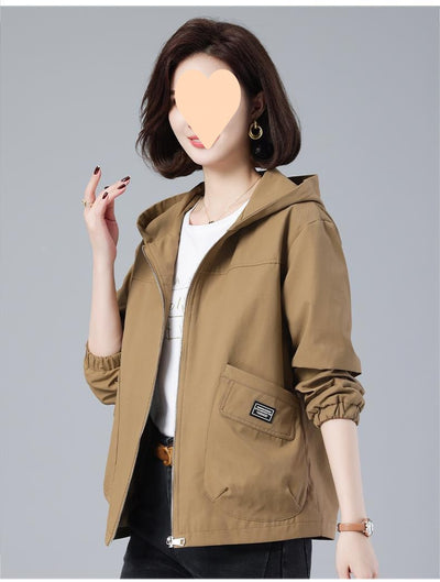 Chaqueta Suelta con Capucha Versátil y Rejuvenecedora - Image 11