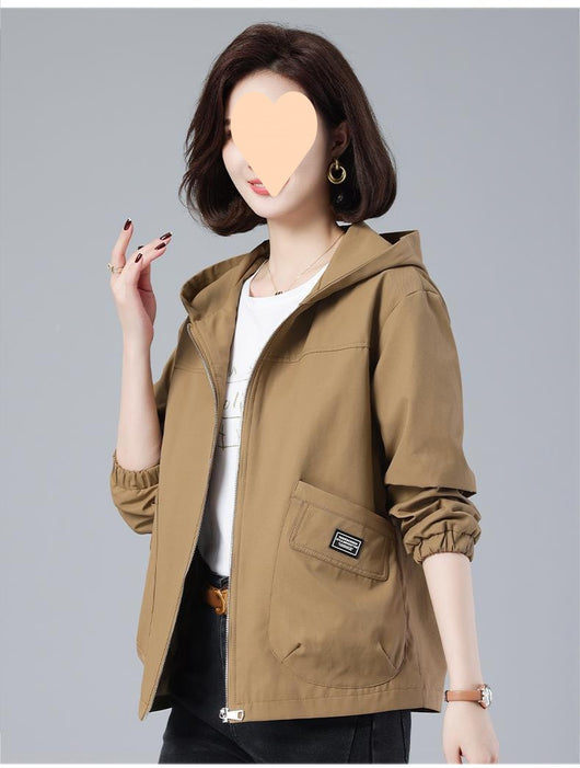 Chaqueta Suelta con Capucha Versátil y Rejuvenecedora - Image 11