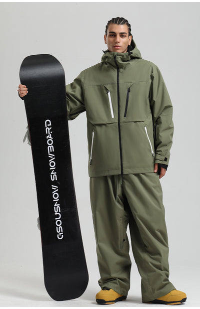Abrigo de Esquí Acolchado Transpirable Impermeable - Image 21
