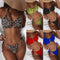 Bikini Bicolor Cintura Baja Ajustable