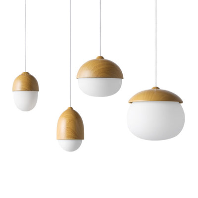 Lámpara de Techo Minimalista con Diseño en Madera Natural - Image 4