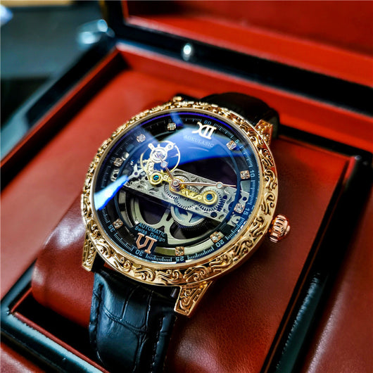 Reloj Mecánico Automático para Hombre con Cristal Doble y Resistencia al Agua - Image 7