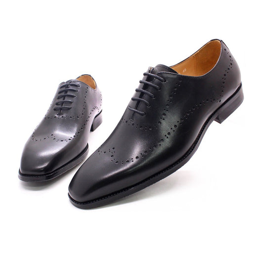 Zapatos Oxford de Cuero Grabados para Hombre - Estilo Brogue Británico - Image 17