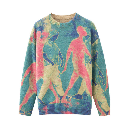 Blusa de Cuello Redondo con Estampado Jacquard - Manga Larga - Image 13