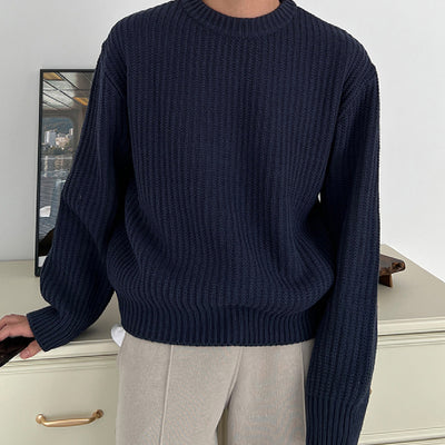 Suéter Cuello Redondo Hombre con Camiseta Interior Integrada - Image 7