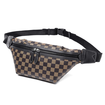 Bolsa Cruzada Cuadriculada para Hombre - Messenger Multiusos con Diseño Moderno - Image 8