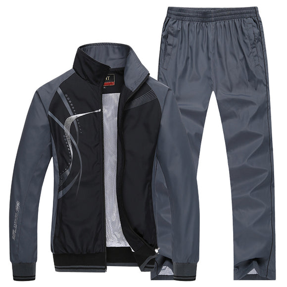 Conjunto Esportivo Casual para Casais - Uniforme Escolar de Manga Comprida